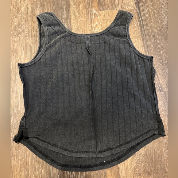 Black Ribbed Tank Top - Picture 8 of 8